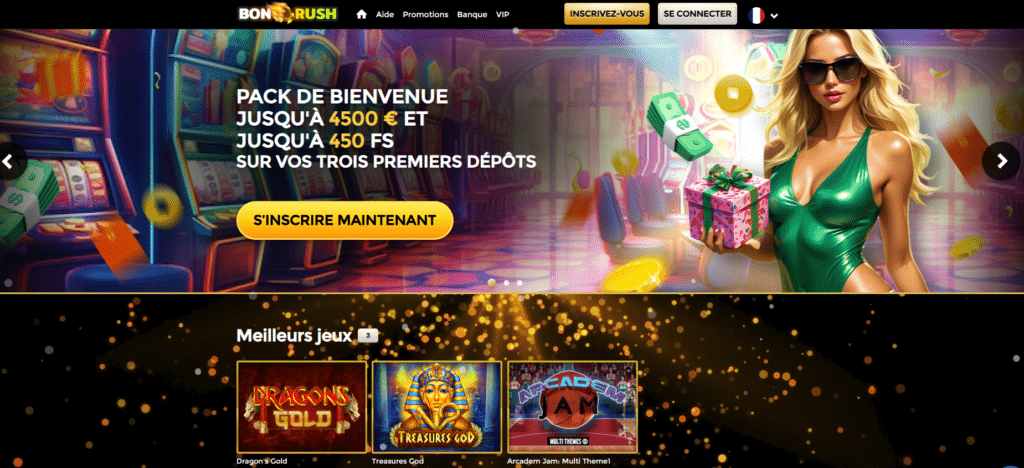 Bon Rush Casino accueil